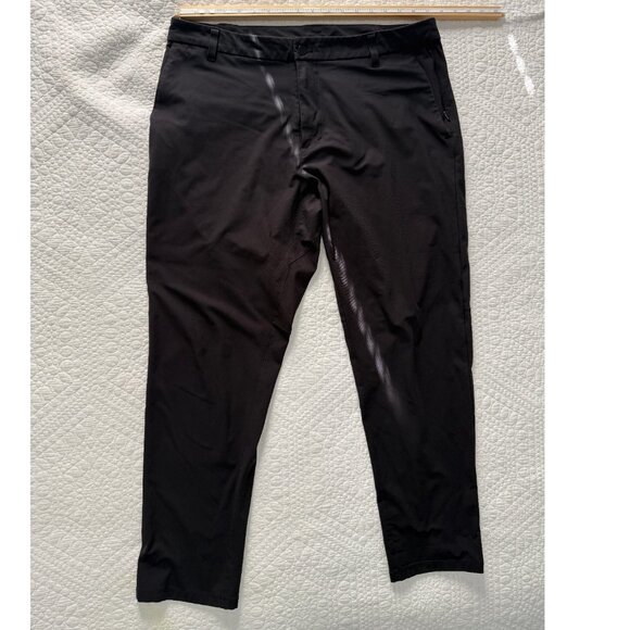 Lululemon Commission Pant Slim Fit Warpstreme Black Men's Size 36